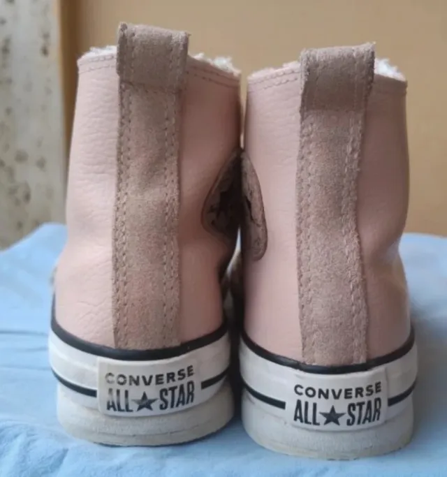 Converse pelle rosa n. 33,5