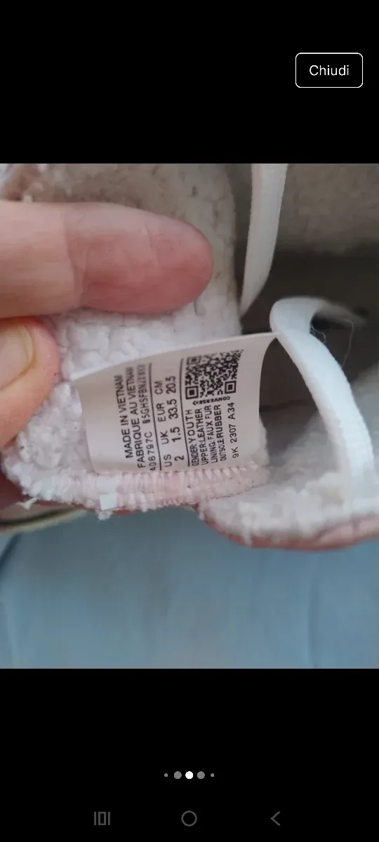 Converse pelle rosa n. 33,5