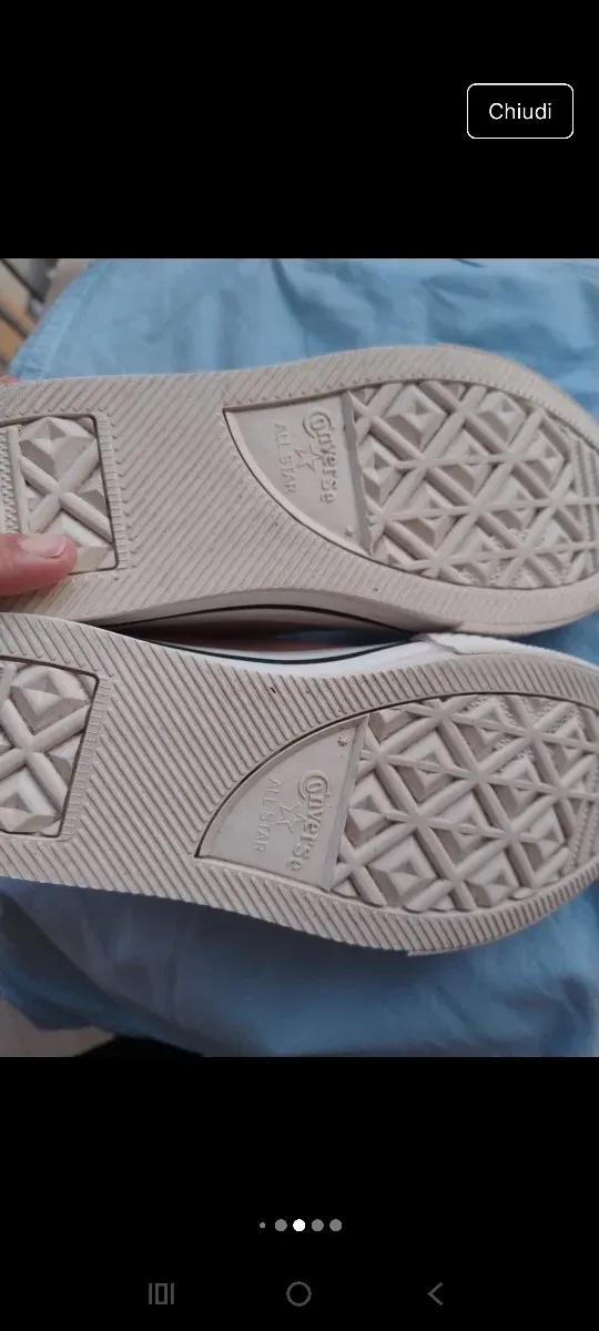 Converse pelle rosa n. 33,5