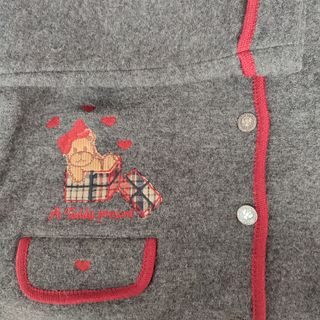 Chaqueta niña gris con ositos