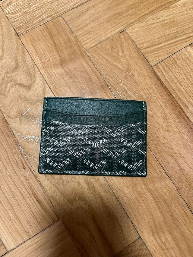 Tarjetero Goyard Verde Oscuro con Caja