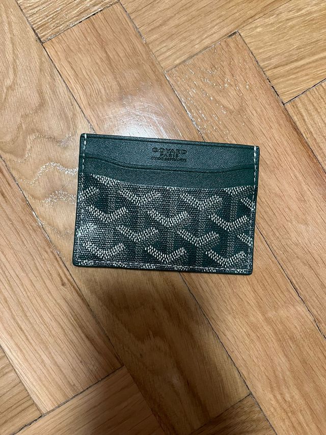 Tarjetero Goyard Verde Oscuro con Caja