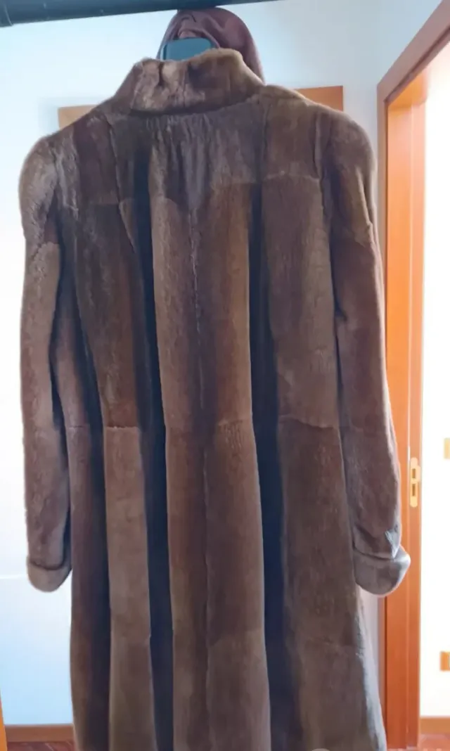 Pelliccia castoro marrone tg. M