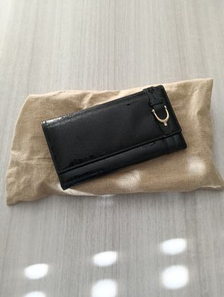 Portafogli Gucci Pelle Vernice Nera Donna