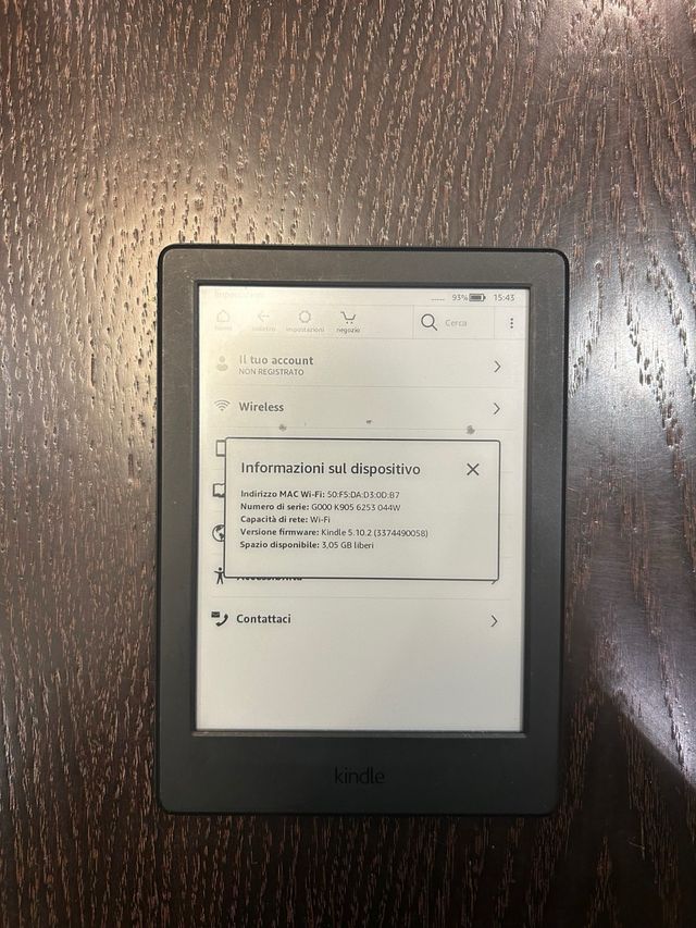 Kindle 8ª Geração Preto