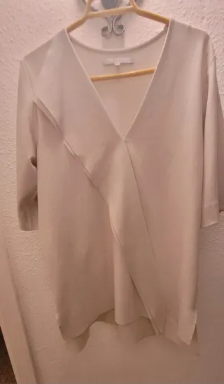 Blusa elegante beige talla única