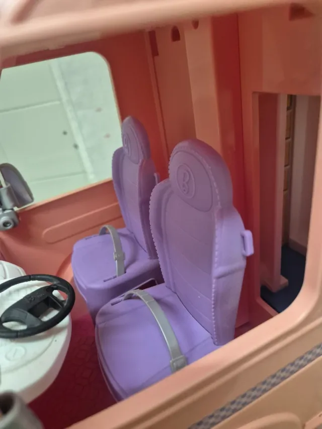 Caravana Barbie rosa extensible