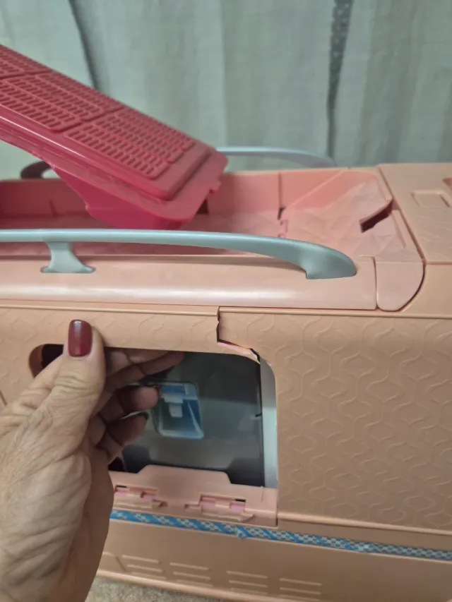 Caravana Barbie rosa extensible