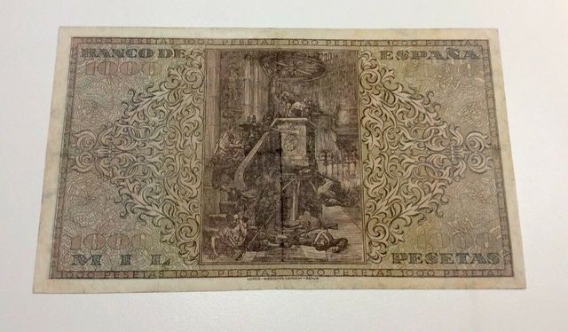 Billete 1000 Pesetas año 1938