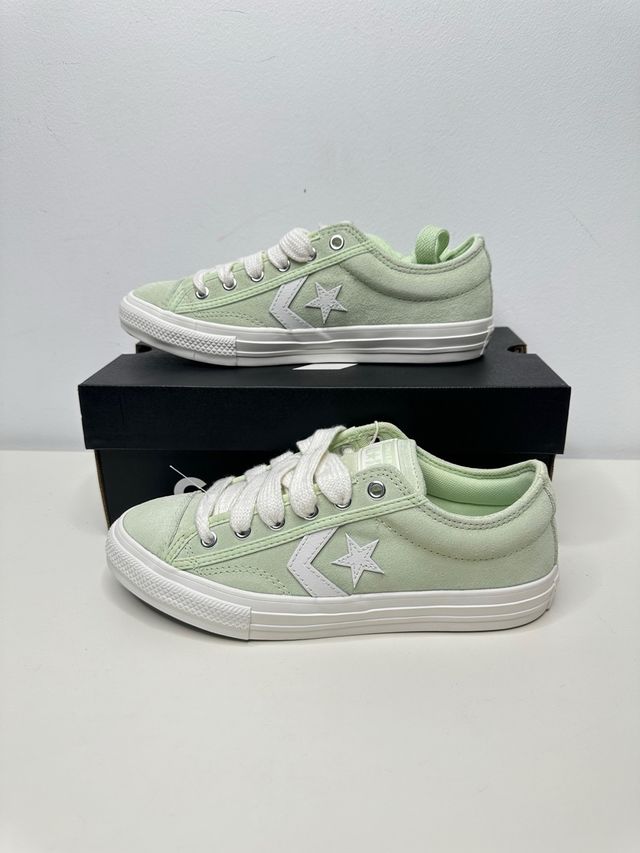 Converse Star Player Verde Blanca Talla 37