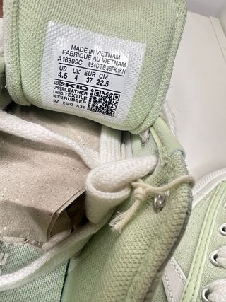 Converse Star Player Verde Blanca Talla 37