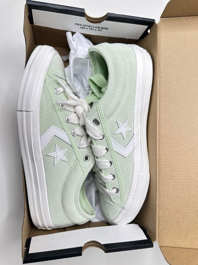 Converse Star Player Verde Blanca Talla 37