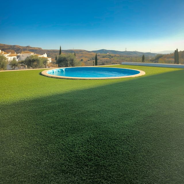 Césped artificial reutilizado