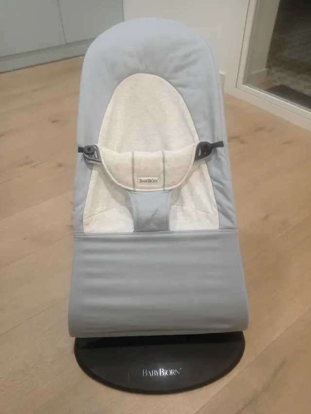 Hamaquita BabyBjorn  Celeste y gris