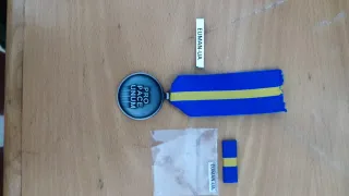 Medalla EUMAN Ucrania con cinta y pasador