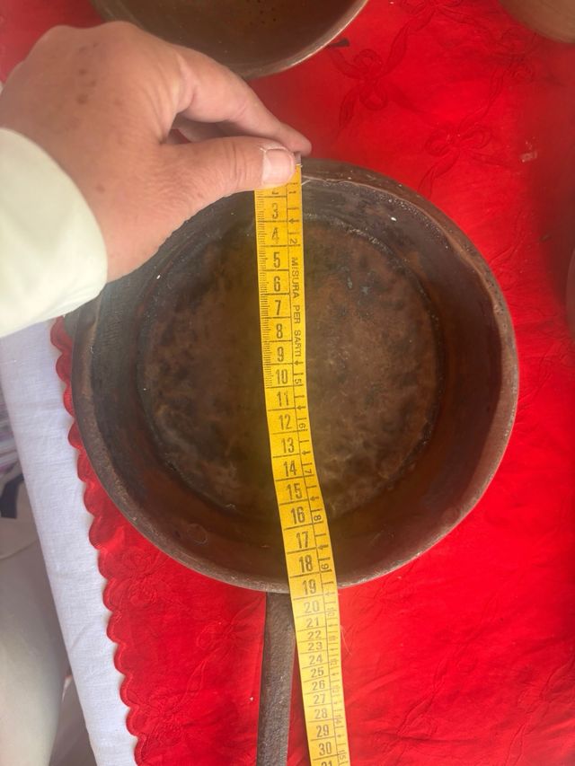 Set 5 pezzi rame antico