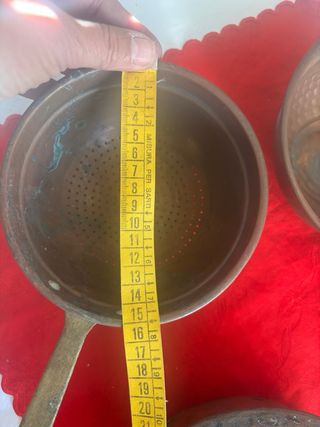 Set 5 pezzi rame antico