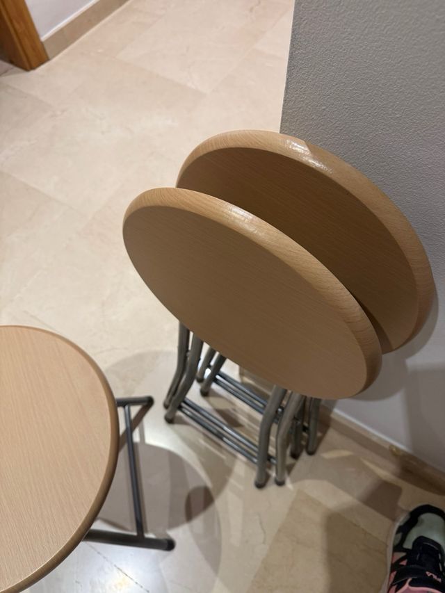 Taburetes de cocina madera y metal