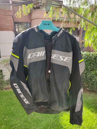 Chaqueta DAINESE Racing 3-D Air Black/Fluo-Yellow