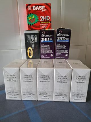 Cajas de Disquetes 5.25 y 3.5 (Nuevas)