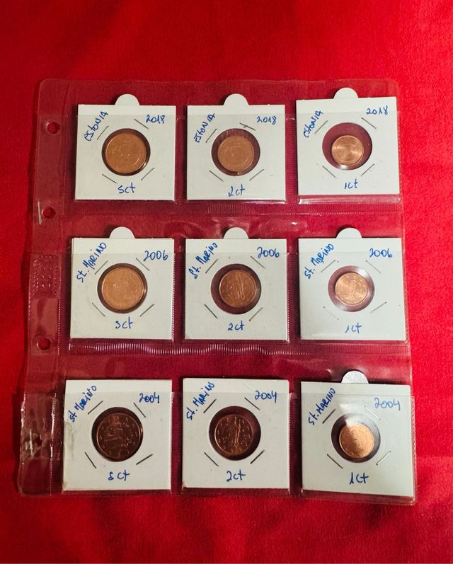 Monedas 1, 2 y 5 Céntimos Sin circular