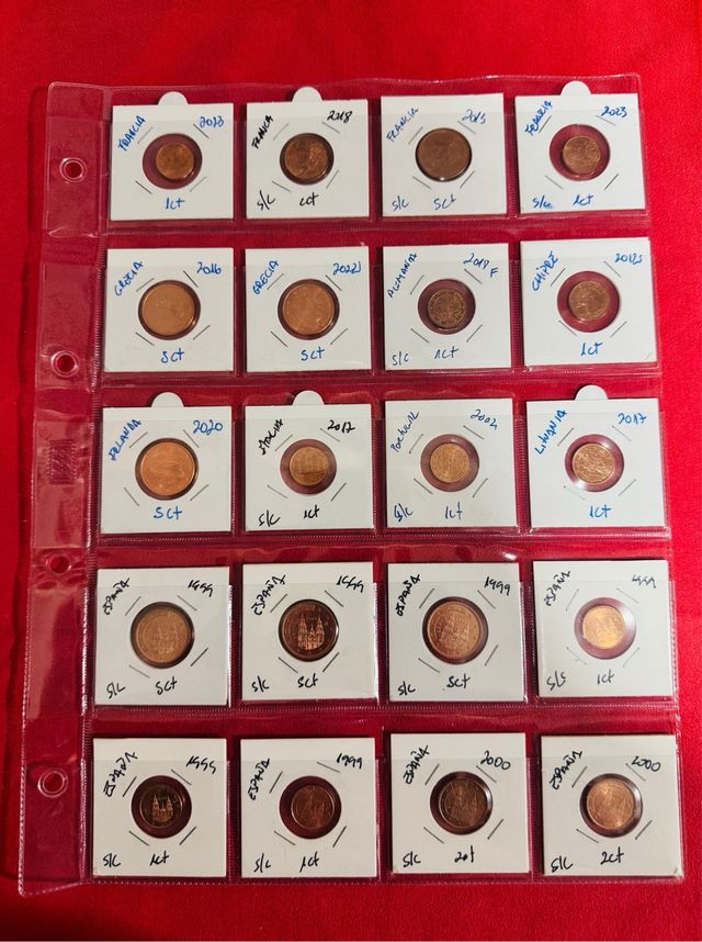 Monedas 1, 2 y 5 Céntimos Sin circular