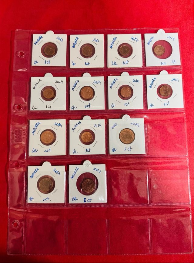 Monedas 1, 2 y 5 Céntimos Sin circular