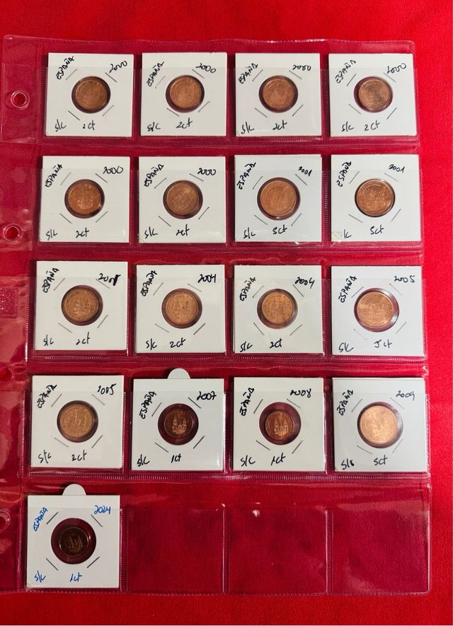 Monedas 1, 2 y 5 Céntimos Sin circular