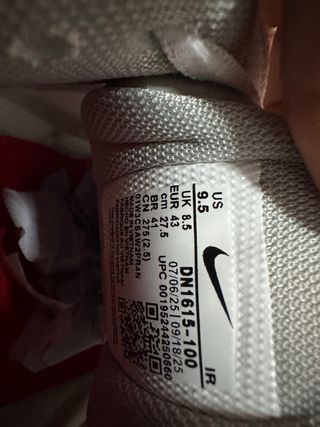 Nike Shox Ride 2 SP x Supreme Talla 43 Blancas