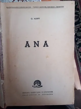 Ana (amor triunfante) G. Aubry 1956