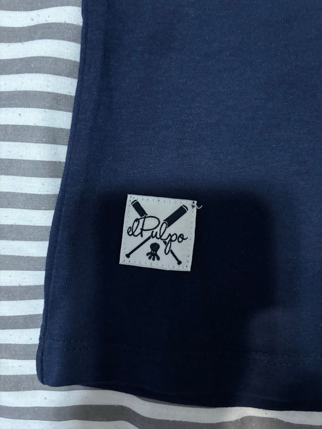 T-shirt El Pulpo blu bambino taglia 12