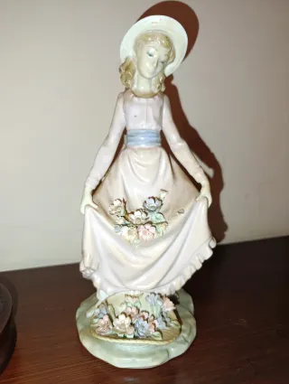 Figura decorativa abuelo y nieto