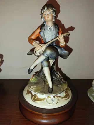 Figura decorativa abuelo y nieto