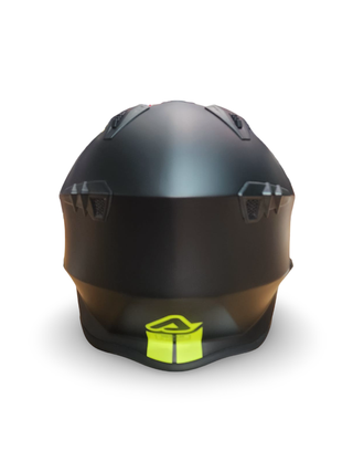 Casco Acerbis Jet Aria Negro logo Fluor