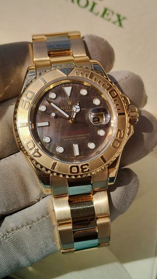 Rolex Yacht-Master Oro y Acero 16628 MOP