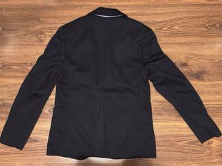 Americana Lefties Talla M Negra Forro Azul