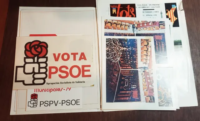 Propaganda antigua PSOE PSPV-PSOE Valencia