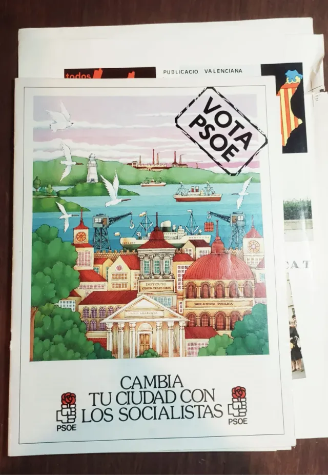 Propaganda antigua PSOE PSPV-PSOE Valencia