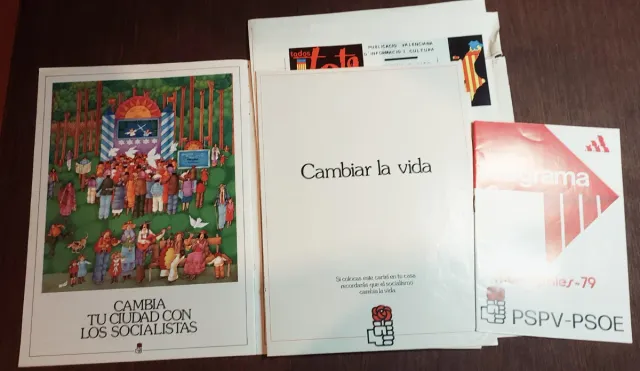 Propaganda antigua PSOE PSPV-PSOE Valencia