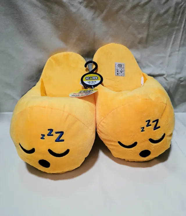 Zapatillas emoji dormilón. Talla 44-46. Nuevas