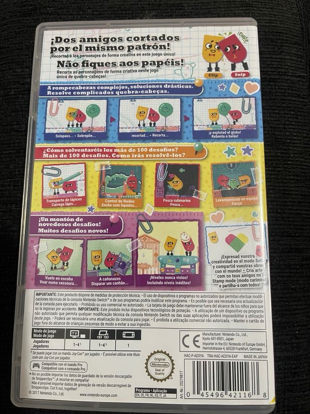 Snipperclips Plus Nintendo Switch