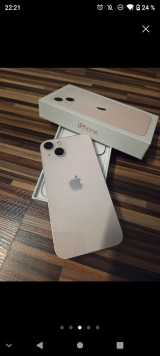 iPhone 13 Rosa con 5 fundas incluidas