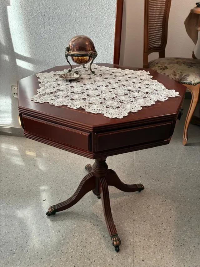 Mesita auxiliar vintage madera