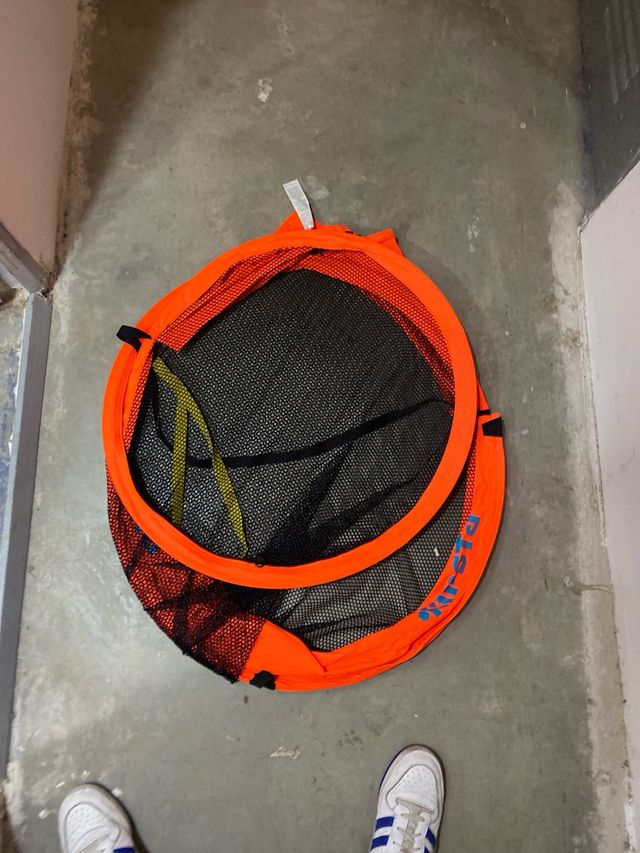 Portería Fútbol Plegable Naranja