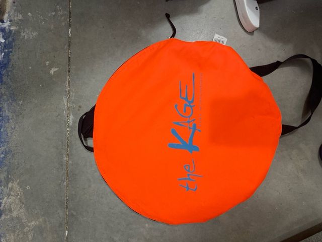 Portería Fútbol Plegable Naranja