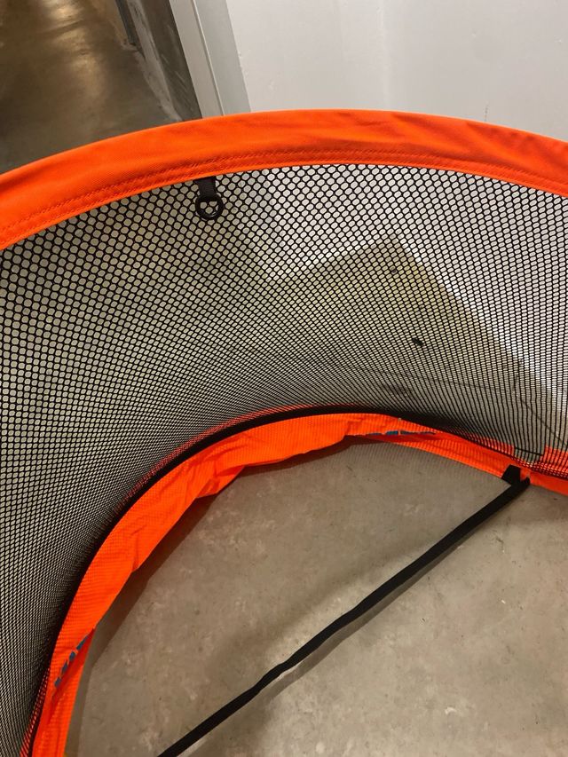 Portería Fútbol Plegable Naranja