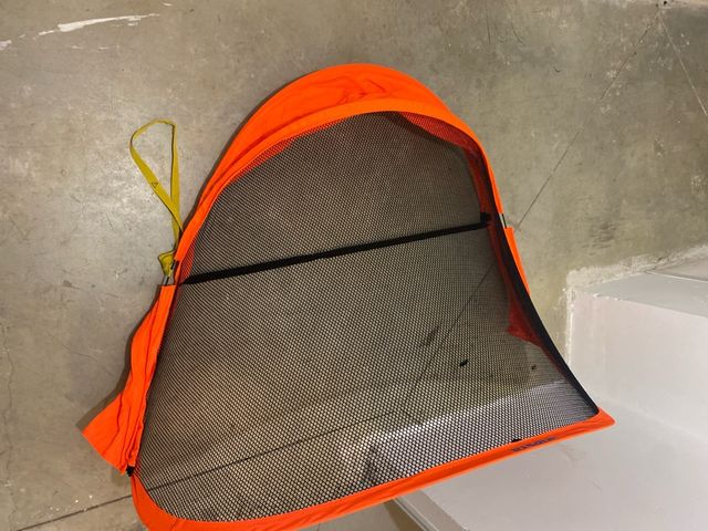 Portería Fútbol Plegable Naranja