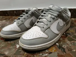 Zapatillas Nike Dunk Low Gris y Blanco