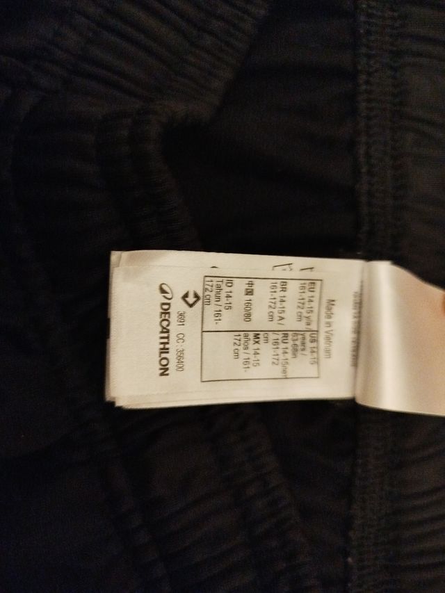 Chándal Decathlon Negro