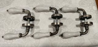 Manetas puerta cerámica vintage